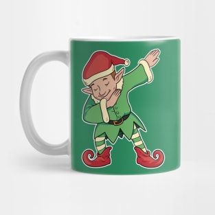 Cute Dabbing Elf Cartoon Mug